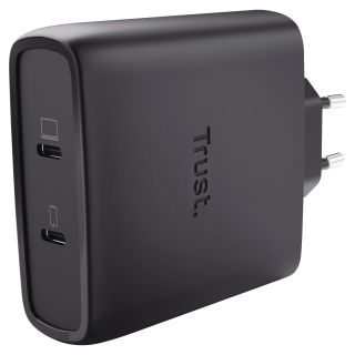 Trust Maxo 100 watin 2-porttinen USB-C GaN laturi