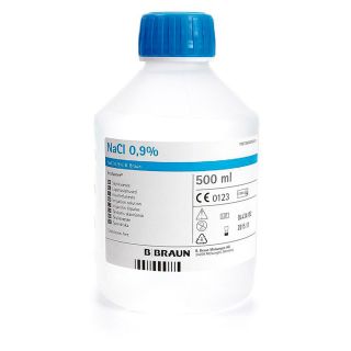 B.Braun NaCl huuhteluneste 0,9% 500ml, 1 kpl=6 huuhtelunestepulloa