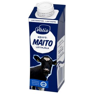 Valio kevytmaito laktoositon UHT 2