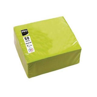 Pronappe lautasliina 20x20 kiivi, 1 kpl=50 liinaa