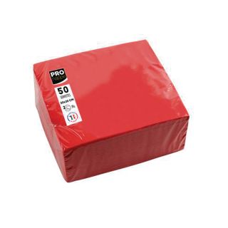 Pronappe lautasliina 20x20 punainen, 1 kpl=50 liinaa