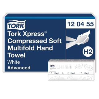 Tork 120455 käsipaperi H2 Xpress Compressed Soft M 2-krs