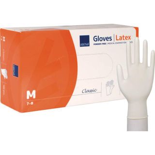 Abena Classic lateksikäsine M karh. sormenpäät