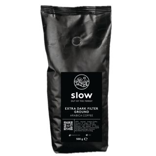 Slow Extra Dark kahvi suodatinjauhatus tumma paahto 500g