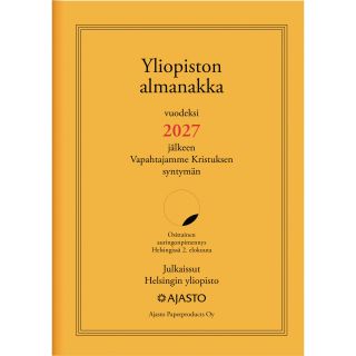 Yliopiston almanakka A4 – Pöytäkalenteri – Suuri ja selkeä