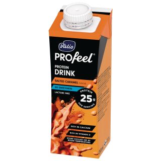 Valio PROfeel® proteiinijuoma salted caramel 2,5dl UHT, 1 kpl=15 purkkia