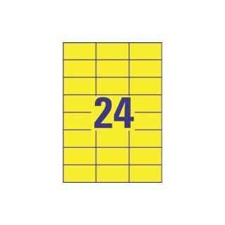 Avery 3451 monitoimitarra 70 x 37mm 24-osainen keltainen