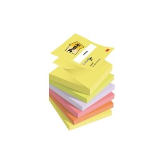 Post-it® Z-notes viestilappu 76 x 76mm neonvärit, 1 kpl=6 nidettä