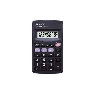 Sharp el233sbbk taskulaskin 8 numeron näyttö
