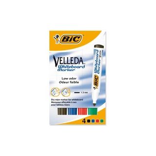 Bic velleda 1701 valkotaulukynä pyöreä 2
