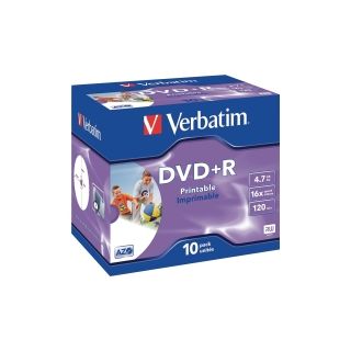 Verbatim dvd+r 4.7gb 16x tulostettava