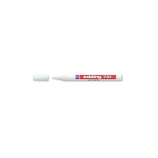 Edding 751 maalikynä pyöreä 1-2mm valkoinen