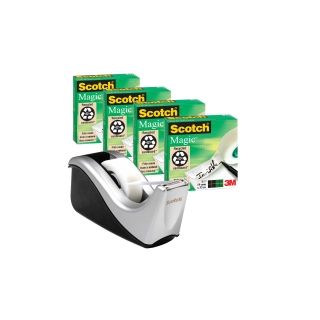 Scotch® 810 magic™ teippi ja c60 teippiteline hopea