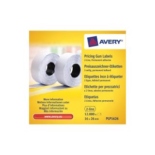 Avery hintaetikettirulla 26 x 16mm pysyvä liima