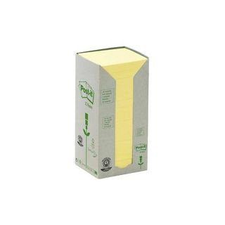 Post-it® z-notes viestilapputorni eko 76 x 76mm keltainen
