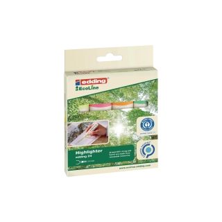 Edding ecoline 24 korostuskynä viisto 2-5mm värilajitelma