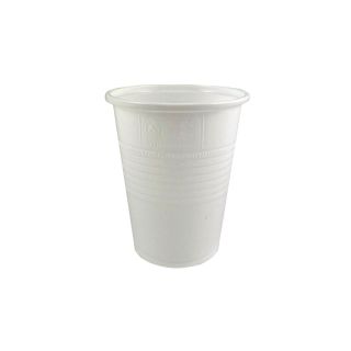 Huhtamäki pikari muovi 190/210ml valkoinen, 1 kpl=100 pikaria