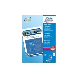 Avery superior laser valokuvapaperi a4 170g glossy