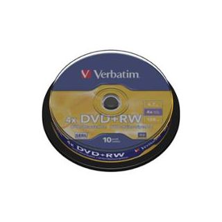 Verbatim dvd+rw 4.7gb 1-4x spindle