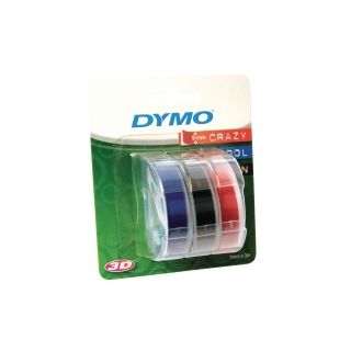 Dymo® nauha 9mm x 3m kohokirjoitintarra sininen/punainen/musta