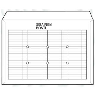 Sisäisen postin kuori C4 vaaka