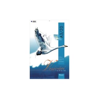 Paperipiste vesivärilehtiö a3 140g