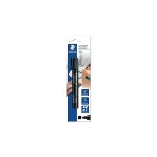 Staedtler lumocolor 350 huopakynä permanent viisto 2-5mm blisteri musta