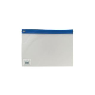 Zippa bag vetoketjutasku a4+ kirkas/sininen