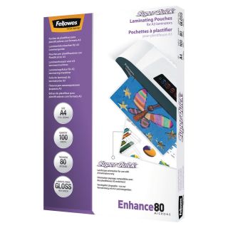 Fellowes SuperQuick laminointitasku A4 2x80mic kirkas