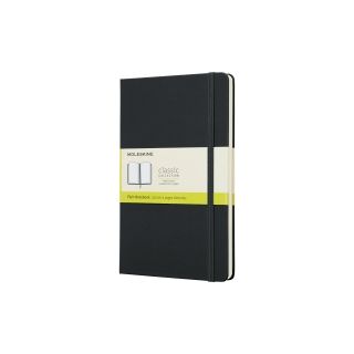Moleskine muistikirja kovakantinen 13x21cm blanko musta