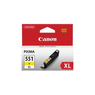 Canon cli-551xl mustesuihkupatruuna keltainen