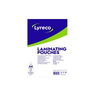 Lyreco laminointitasku a4 2x125mic kirkas