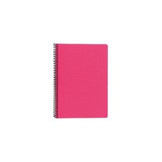 Paperipiste kierrevihko a5/80 ruudutettu 7x7mm pinkki