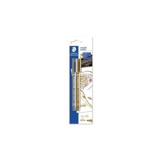 Staedtler 8323 metal huopakynä kulta ja hopea