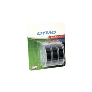Dymo® nauha 9mm x 3m musta kohokirjoitintarra