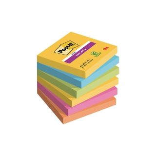 Post-it® super sticky viestilappu carnival 76 x 76mm