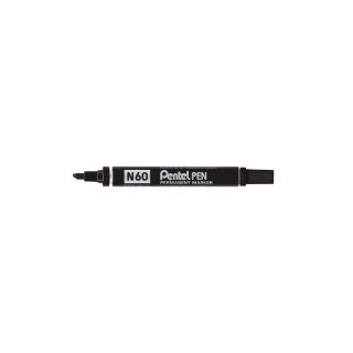 Pentel n60 huopakynä viisto 1-5 mm permanent musta