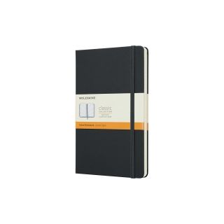 Moleskine muistikirja kovakantinen 13x21cm viivoitettu musta