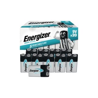 Energizer® max plus™ 9v/lr61 alkaliparisto