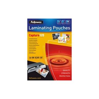 Fellowes laminointitasku a3 2x125mic kirkas