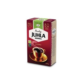 Juhla mokka luomu kahvi suodatinjauhatus keskipaahto 400g, luomu kahvi, juhlamokka kahvi laatikko, tukkumyynti, kahvi tukku, 