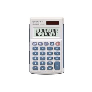 Sharp el243s taskulaskin 8 numeron näyttö