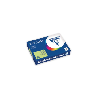 Clairefontaine Trophee 1775 väripaperi A4 80g luonnonvihreä, 1 riisi