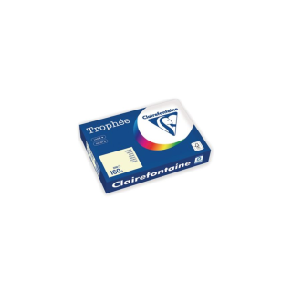 Clairefontaine Trophee 1101 väripaperi A4 160g kerma, 1 riisi