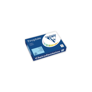 Clairefontaine Trophee 1774 väripaperi A4 80g keskisininen, 1 riisi