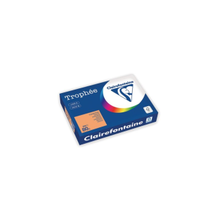 Clairefontaine Trophee 1878 väripaperi A4 80g oranssi, 1 riisi