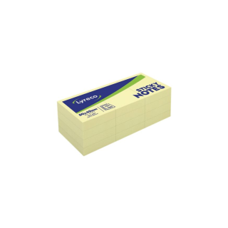 Lyreco viestilaput 50 x 40mm keltainen, 1 kpl=12 nidettä