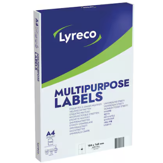 monitoimitarra, tarratulostus, lyrecon monitoimitarra, multipurpose labels, labels, a4 monitoimitarra, tulostus tarra