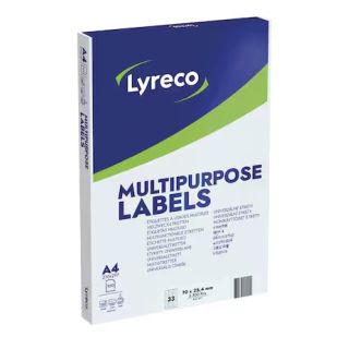 Lyreco monitoimitarra 70 x 25,4mm 33-osainen, 1 kpl=3300 tarraa