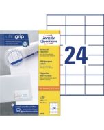 Avery 3475 monitoimitarra 70 x 36mm 24-osainen